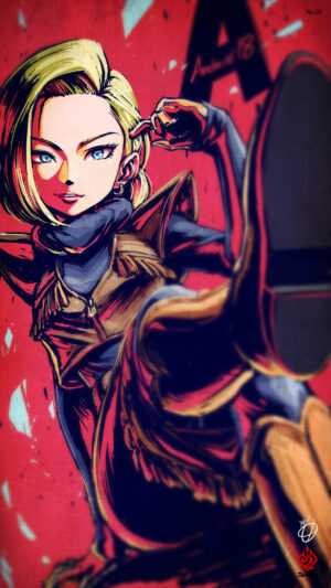 Android 18 Background