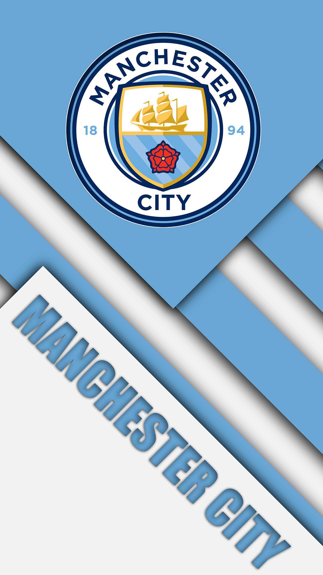 Download Football Club Of Manchester City Logo Wallpaper