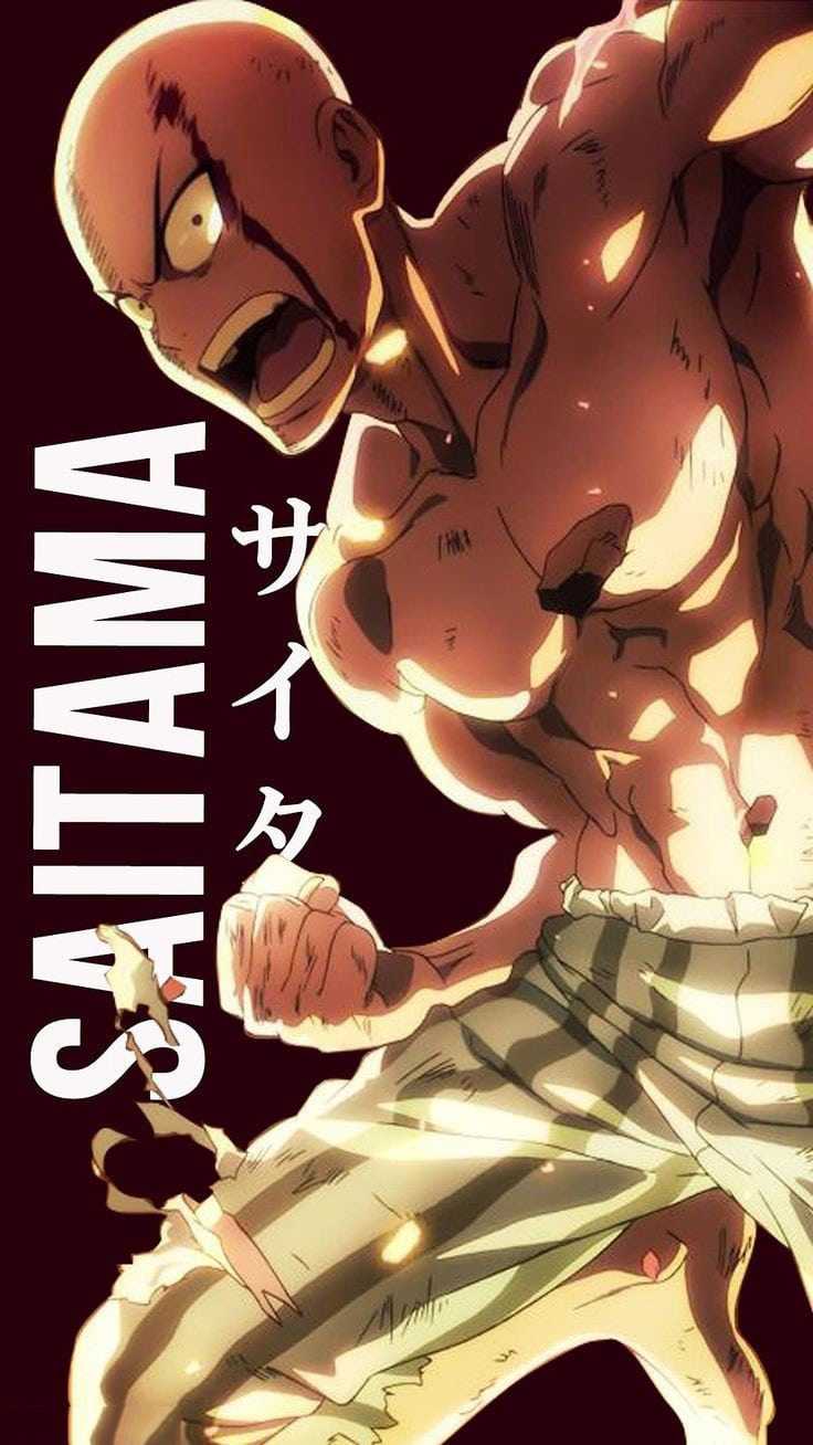 Locked screen wallpapper - saitama, one punch man. Papel de HD phone  wallpaper