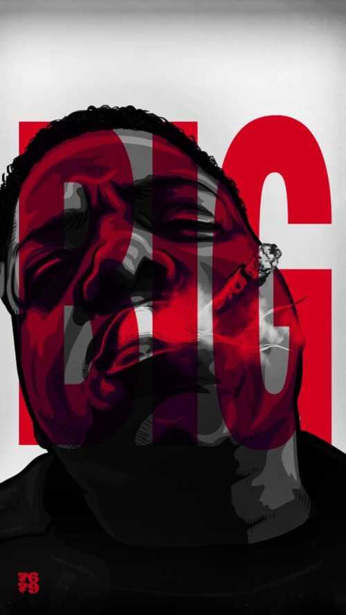 Biggie counting money.