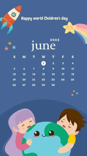 June 2022 Calendar Wallpaper