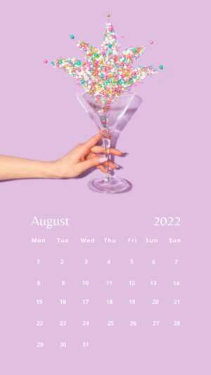 2022 August Calendar Wallpaper