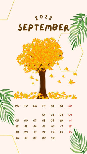 2022 September Calendar Wallpaper