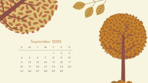 2022 September Calendar Wallpaper