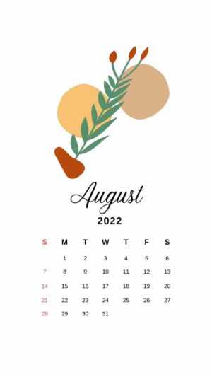 August Calendar Wallpaper 2022