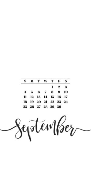 September 2022 Calendar Wallpaper