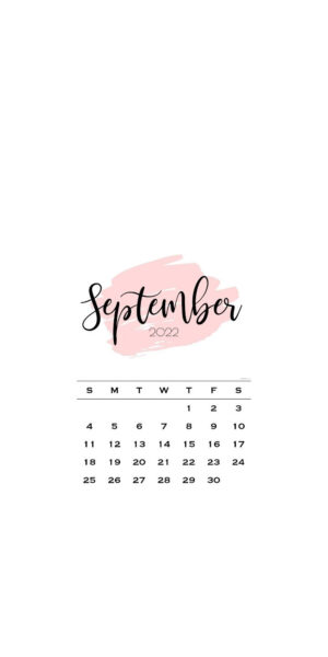 September Calendar Wallpaper 2022