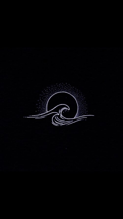 Black Wave Wallpaper - iXpap