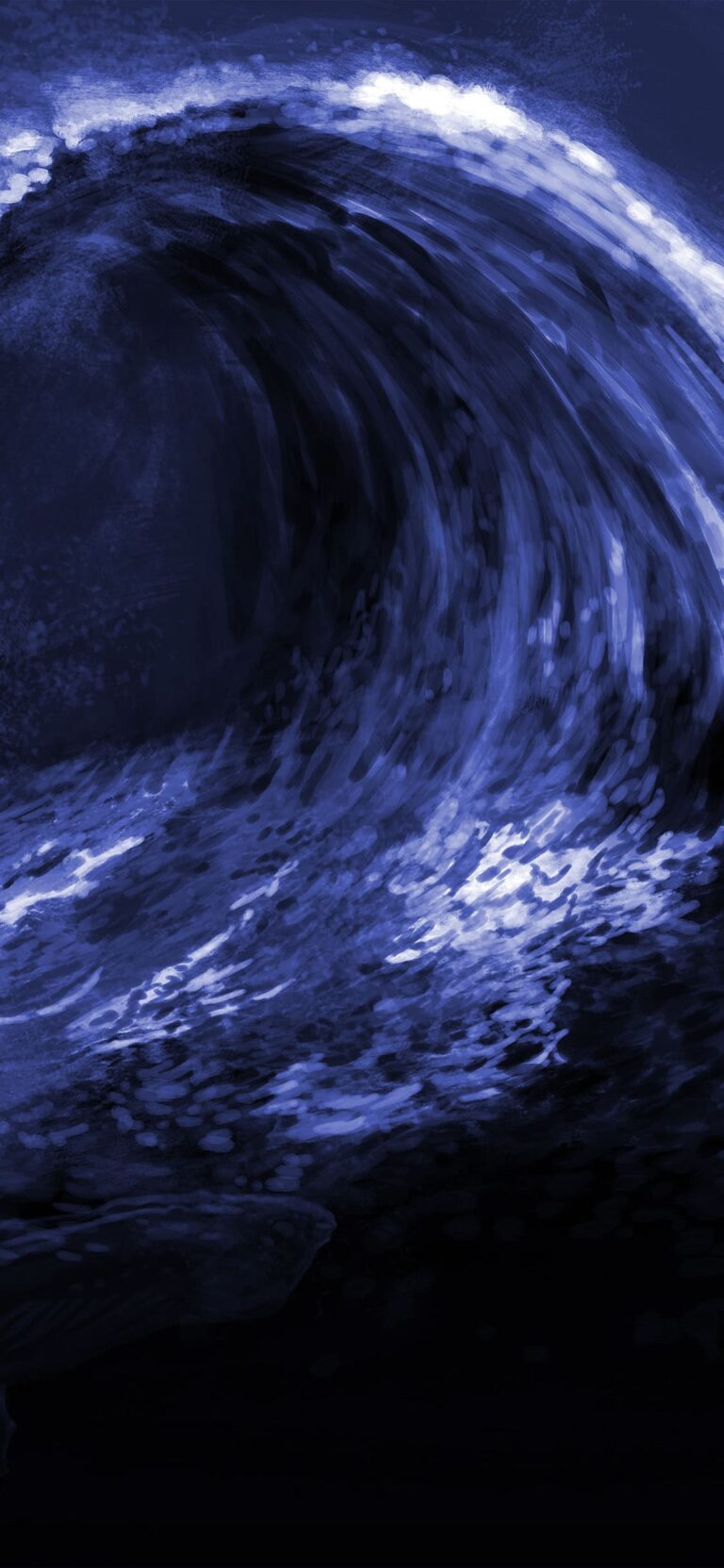 Black Wave Wallpaper - iXpap