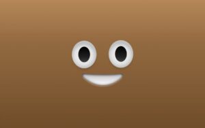 Brown Smiley Face Wallpaper