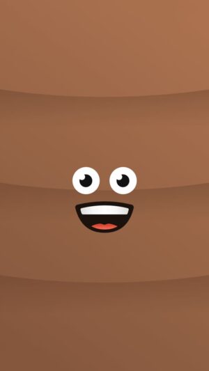 Brown Smiley Face Wallpaper