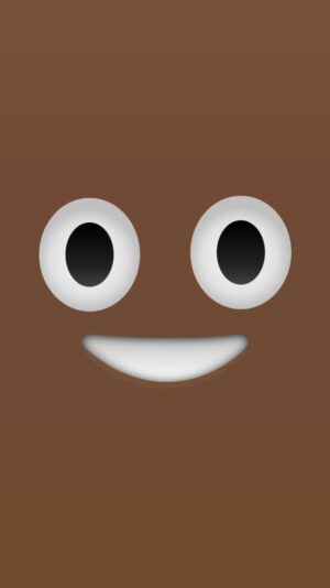 Brown Smiley Face Wallpaper