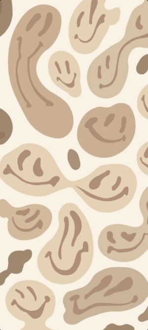 Brown Smiley Face Wallpaper