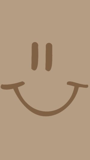 Brown Smiley Face Wallpaper