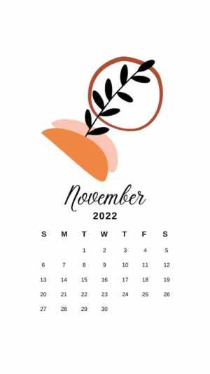 2022 November Calendar Wallpaper