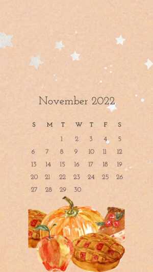 2022 November Calendar Wallpaper