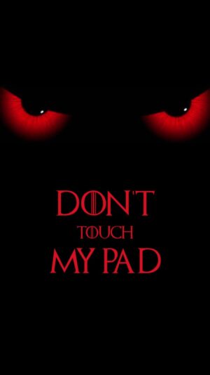 Dont Touch My iPad Wallpaper