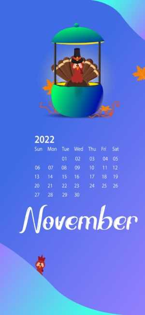 November 2022 Calendar Wallpaper