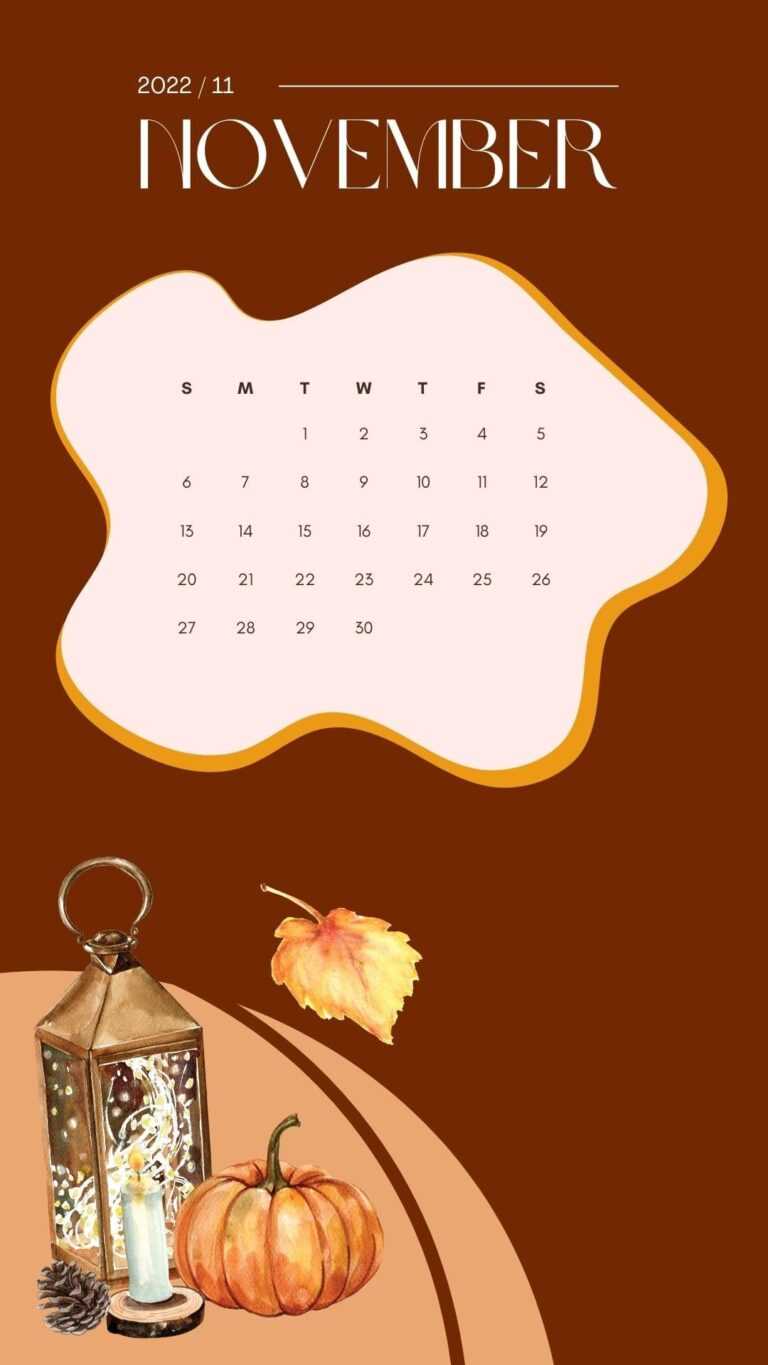 November Calendar Wallpaper 2022 iXpap