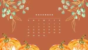 November Calendar 2022 Wallpaper