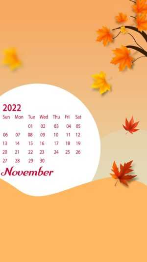 November Calendar Wallpaper 2022