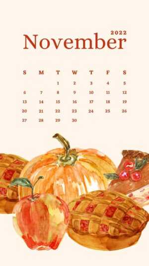 November Calendar Wallpaper 2022