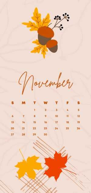 November Calendar Wallpaper 2022