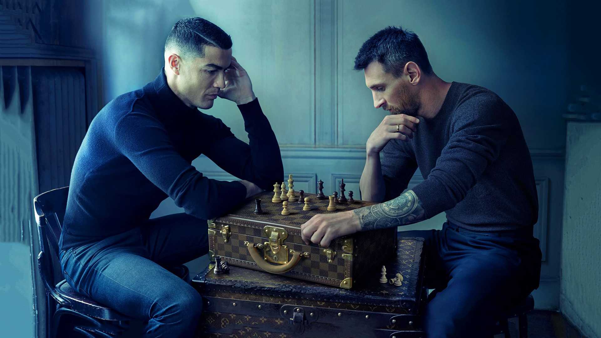 Messi And Ronaldo Chess Wallpaper IXpap