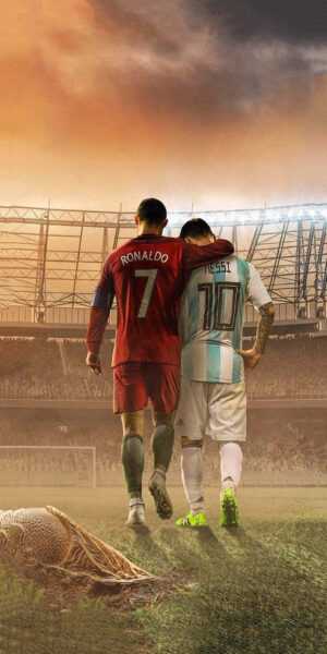 Messi and Ronaldo Wallpaper