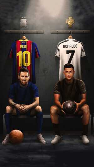 Messi and Ronaldo Wallpaper