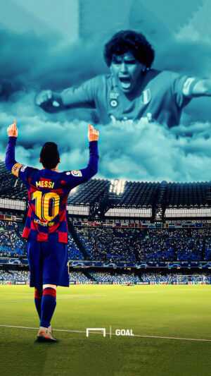 Maradona Messi Wallpaper