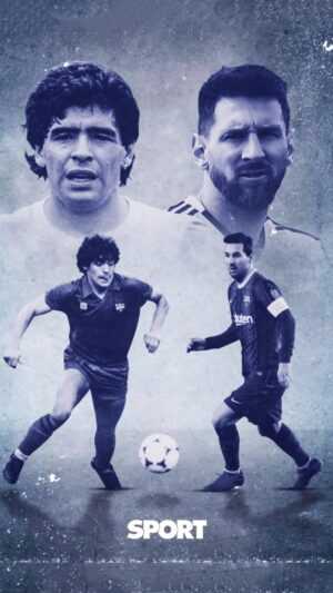 Maradona Messi Wallpaper