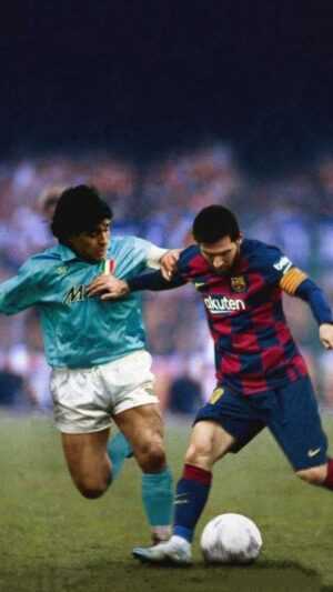 Maradona Messi Wallpaper