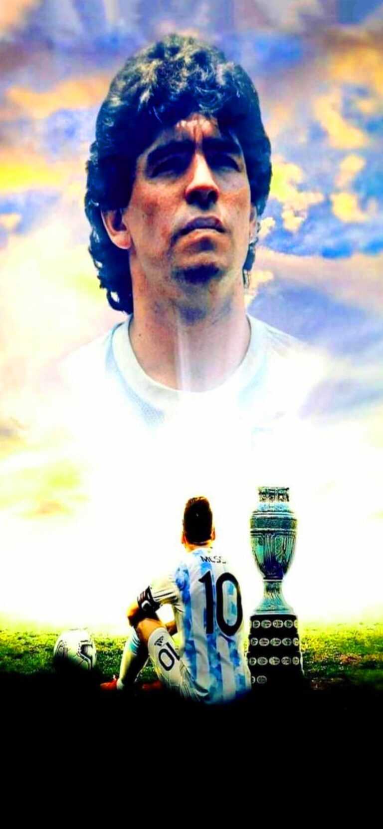 Messi Maradona Wallpaper - iXpap