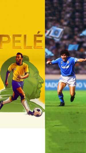 Pele and Maradona Wallpaper