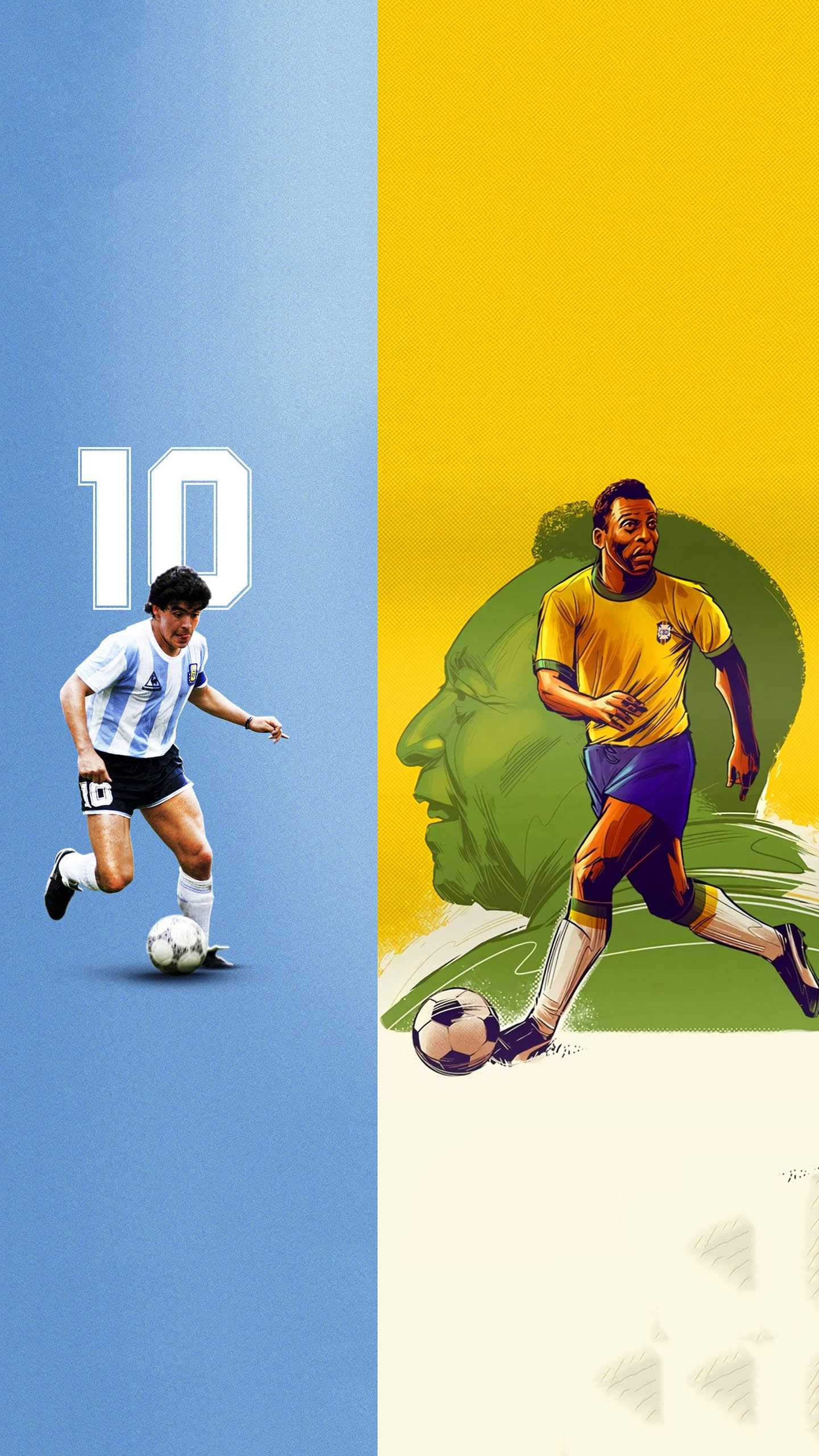 pele maradona wallpaper