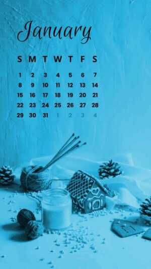 2023 January Calendar Wallpaper