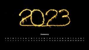 January 2023 Calendar Wallpaper