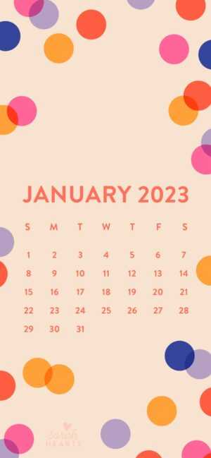 January Calendar Wallpaper 2023