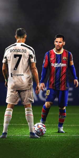 Ronaldo and Messi Wallpaper