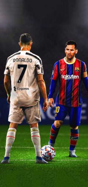 Ronaldo and Messi Wallpaper