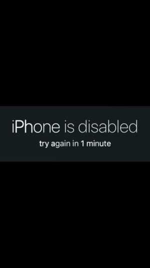 iPhone is Disabled Wallpaper