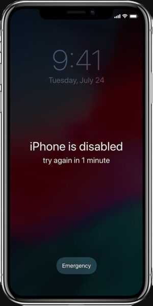 iPhone is Disabled Wallpaper