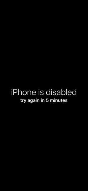 iPhone is Disabled Wallpaper
