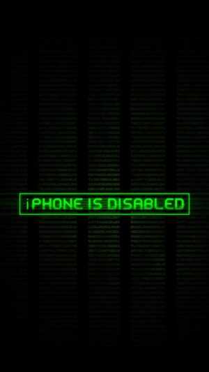 iPhone is Disabled Wallpaper