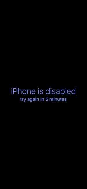 iPhone is Disabled Wallpaper