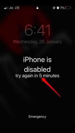 iPhone is Disabled Wallpaper