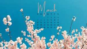 2023 March Calendar Wallpaper