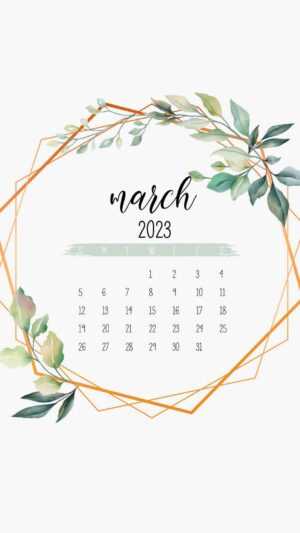 March 2023 Calendar Wallpaper