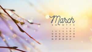 March 2023 Calendar Wallpaper